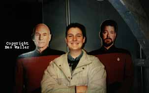 Damon Standish carboard cut out Picard and Reiker